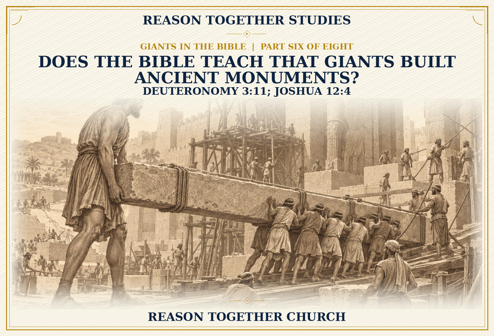 Did giants build ancient monuments?